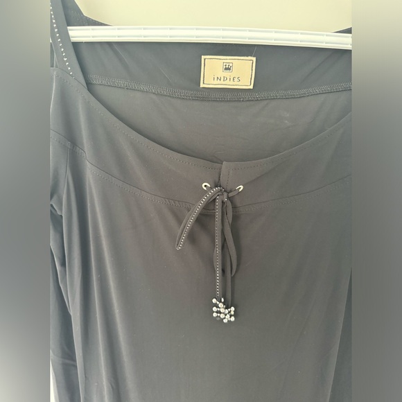 Vintage drop waist French couture off shoulder dress - Picture 2 of 3